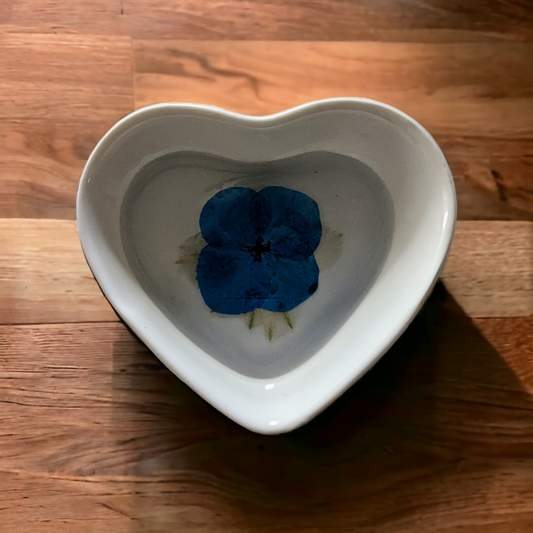 Blue Flower Mini Ring Dish