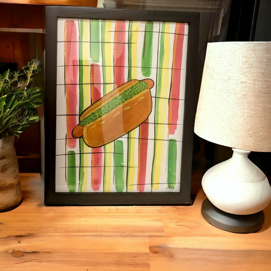 Ariel Zisa "Hot Dog" Framed Art Print