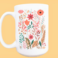 Wildflower Ceramic Coffee Mug 15 oz.