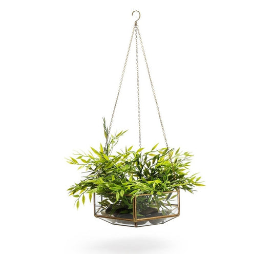 Retro Hanging Vase - Gold