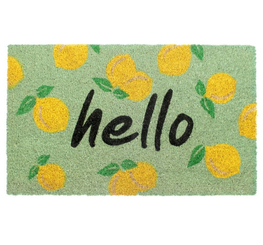 Multi-Tufted Hello Citrus Doormat 18" x 30"