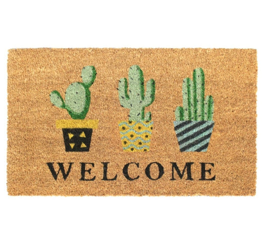 Multi-Tufted Welcome Cacti Doormat 18" x 30"